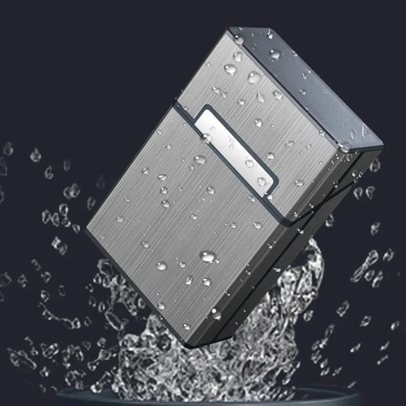 Portable Slim Aluminum Cigarette Case Regular King Size Plastic Cigar Tobacco Holder Box Storage Container Smoking Accessories Oasis Select