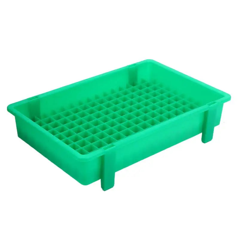 1PCS Thickened Plastic Lithium Battery Storage Box For 18650 Cells - Divided Transport And Turnover Tray Oasis Select Green