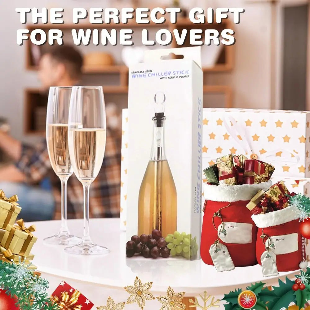 Stainless Steel Wine Cooling Stick Wine in 15 Minutes Hours Without Diluting The Taste Wine Cooler That Chills Keeps It Chilled Oasis Select