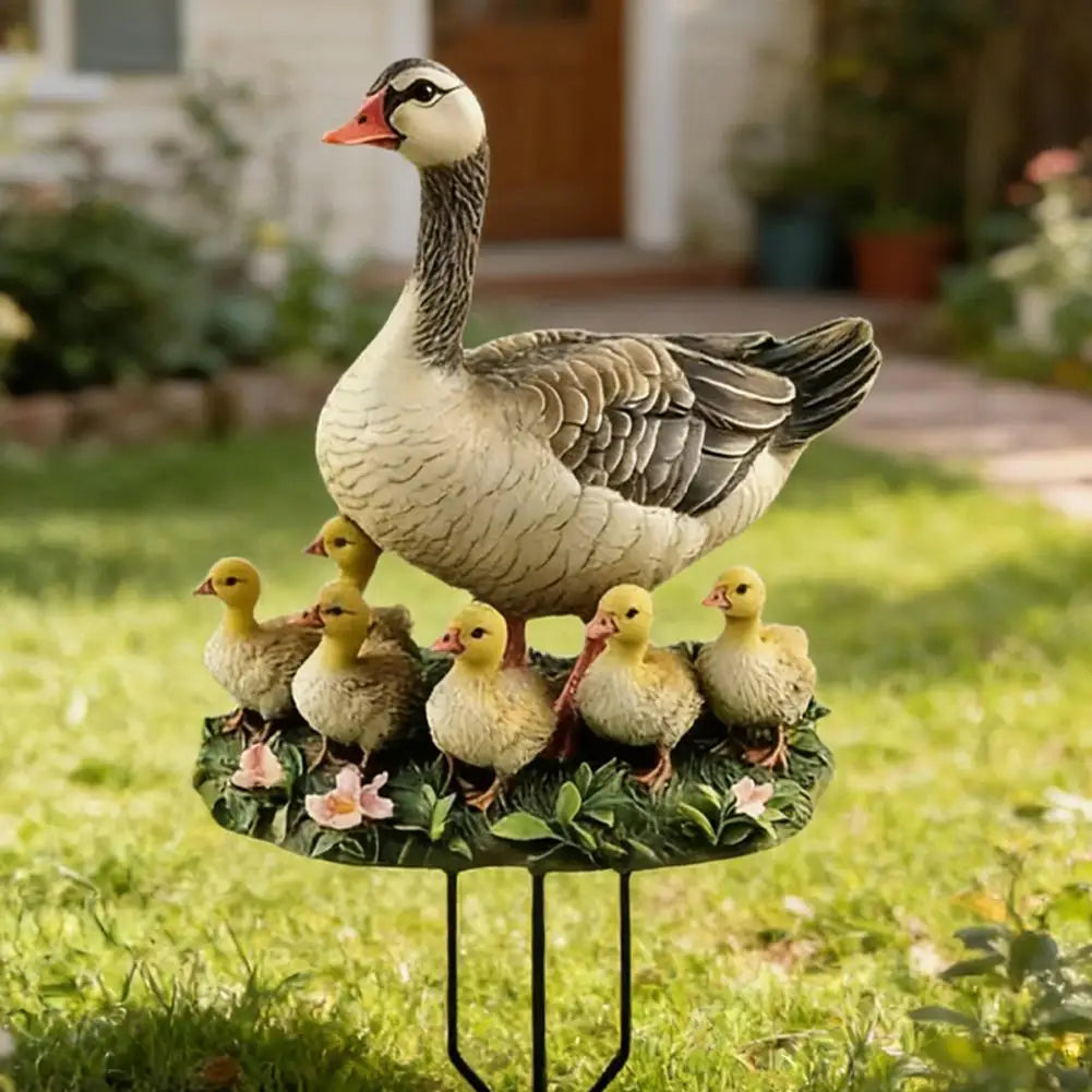 2D Acrylic Duck Garden Stake – Waterproof Bird Lawn Ornament