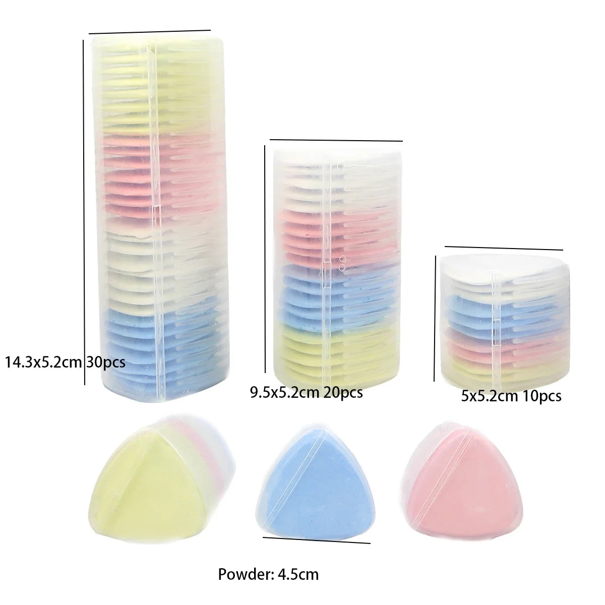 Tailor's Chalk Powder Pieces Set 10–30pcs | Fabric Marking Tailor's Chalk Set Oasis Select
