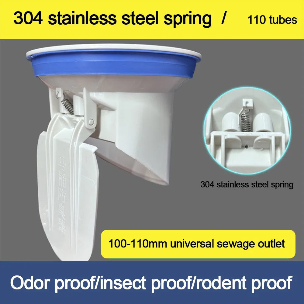Anti-leak Toilet Flange Ring Automatic Closing Floor Outlet Closestool Sealing Bowl Outlet Spill Sealing Odor-resistant Oasis Select 110