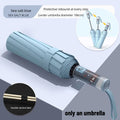 Wind Resistant Automatic Umbrella Foldable Sun Rain Accessory Thickened Durable Design Portable UV Blocking Parasol Oasis Select 72 bone blue 12K iron