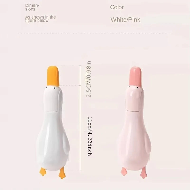Multifunctional 2‑in‑1 Cute Duck Double‑head Cleaning Clip Dust Removal Shovel Bathroom Cleaner Tool With Drainage Hole Oasis Select