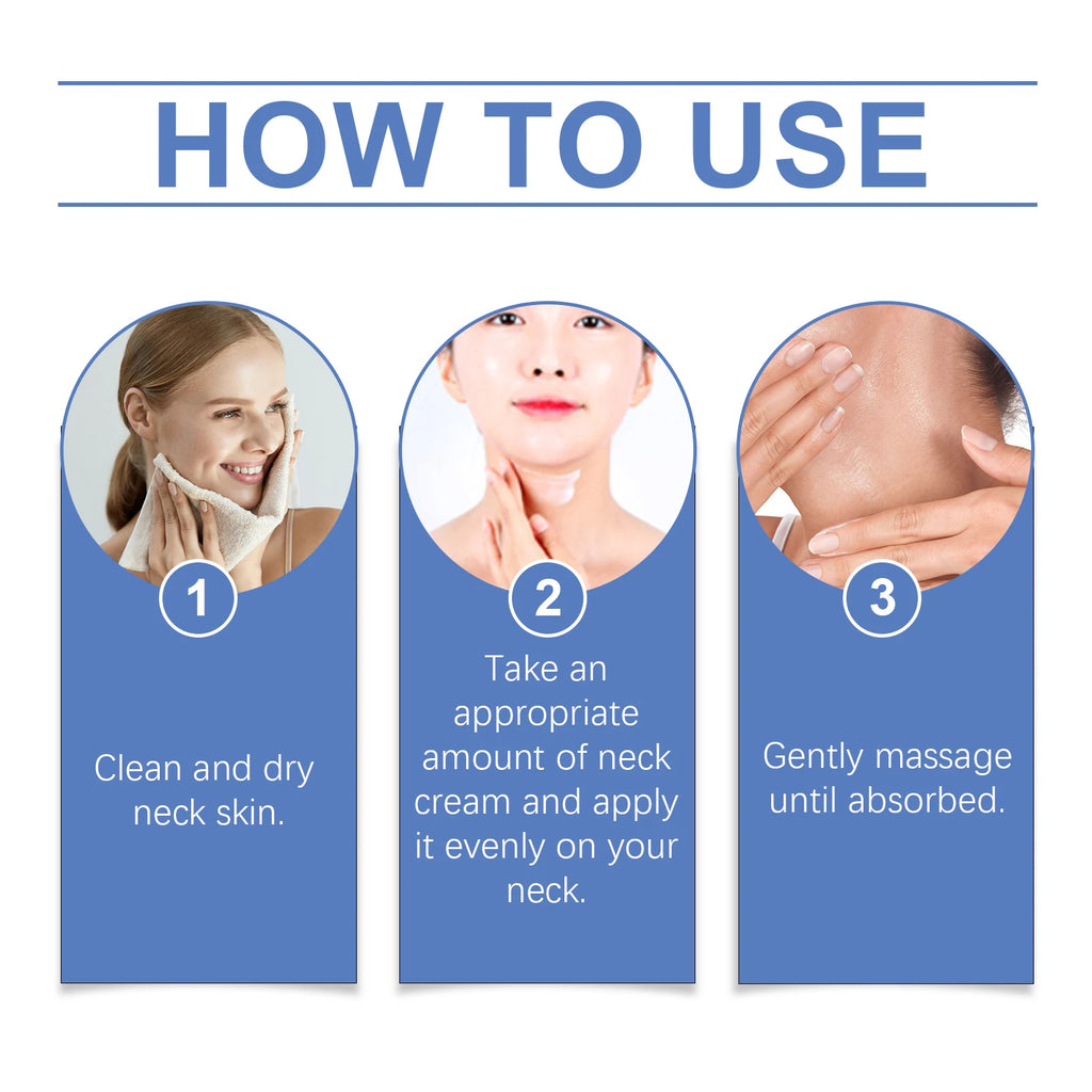 Collagen Neck Cream Eliminates Neck Wrinkles Brightens and Whitens the Skin Enhances Double Chin Rejuvenation and Skincare Oasis Select