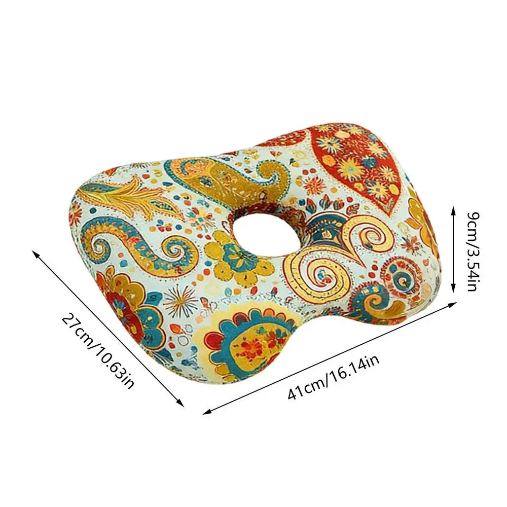 Cotton Filling Ear Piercing Pillow Breathable Ergonomic Pillow With Ear Hole Portable Comfortable Earring Pillow For Side Sleep Oasis Select B