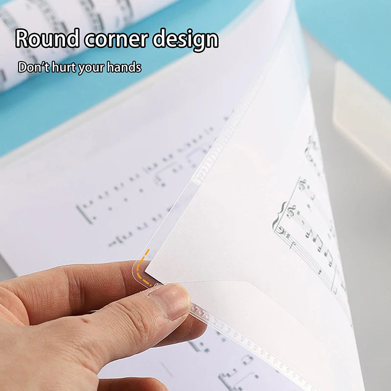 New Flexible 20 Pages Piano Music Score Folder A4 Music Book Clip Sheet Note Folder Piano Paper Sheets Music Binder For Practice Oasis Select