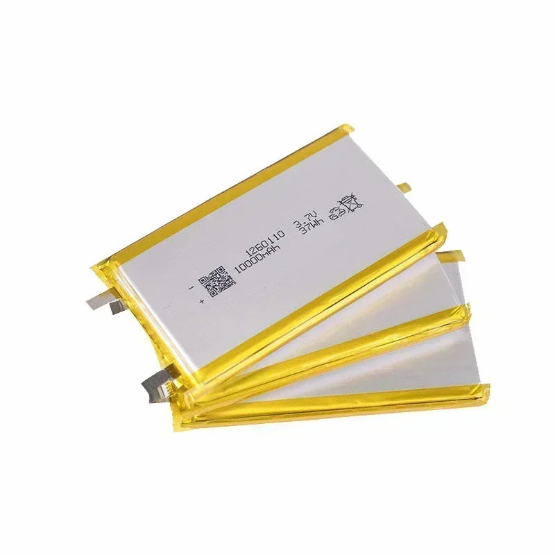 Rechargeable Batteries 3.7V 10000mAh 1260110 Li-polymer Battery Lithium Polymer for Toy Power Bank GPS Laptop Camping Lights Diy Oasis Select