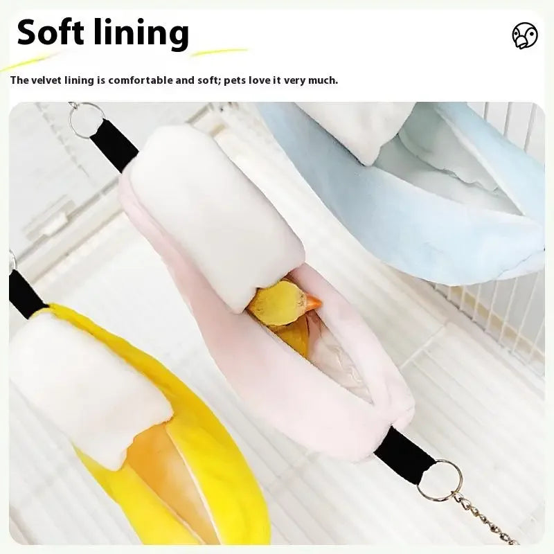 Banana Hammock Bed for Hamster, Bird & Rat – Hanging Swing