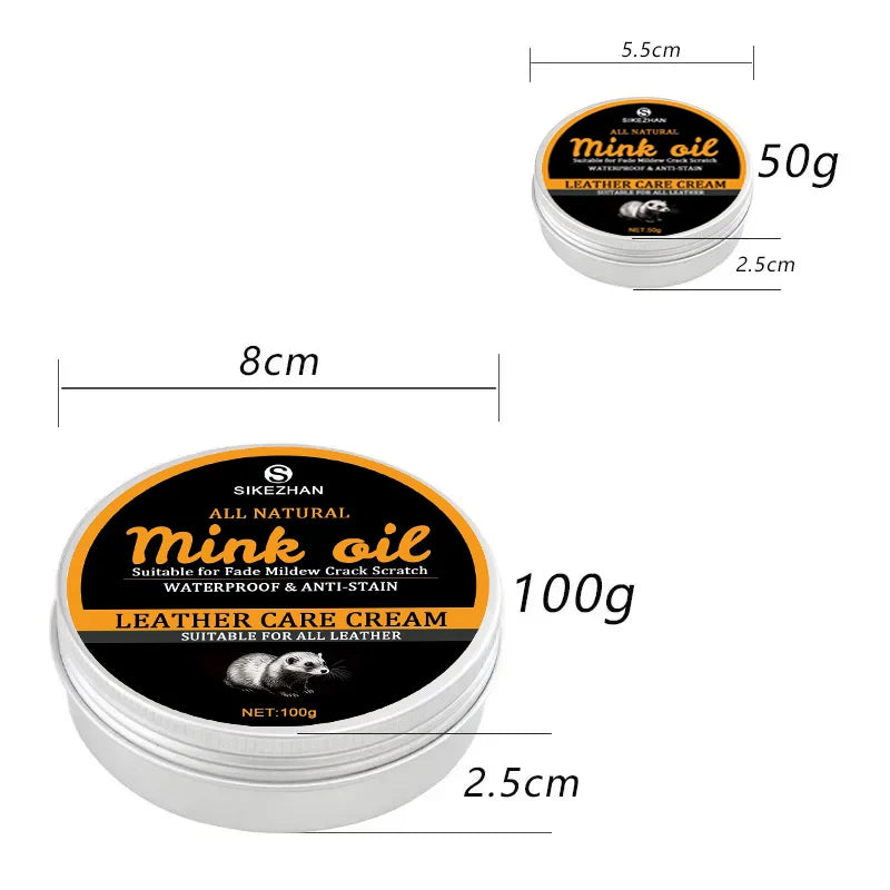 100/50g Premium Shoe Polish Leather Conditioner Color Restorer For Boots Dress Shoes Quick Dry Long Lasting Protection Care Balm Oasis Select