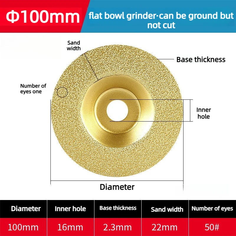 100mm Diamond Grinding Cup Wheel Two Style Disc Set Cutting Polishing Blade For Granite Marble Quartz Stone Construction Oasis Select Grinding