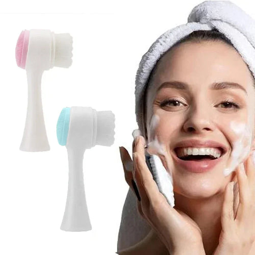 3D Double-Sided Silicone Face Cleansing Brush – Deep Pore Clean Face Cleansing Brush Oasis Select