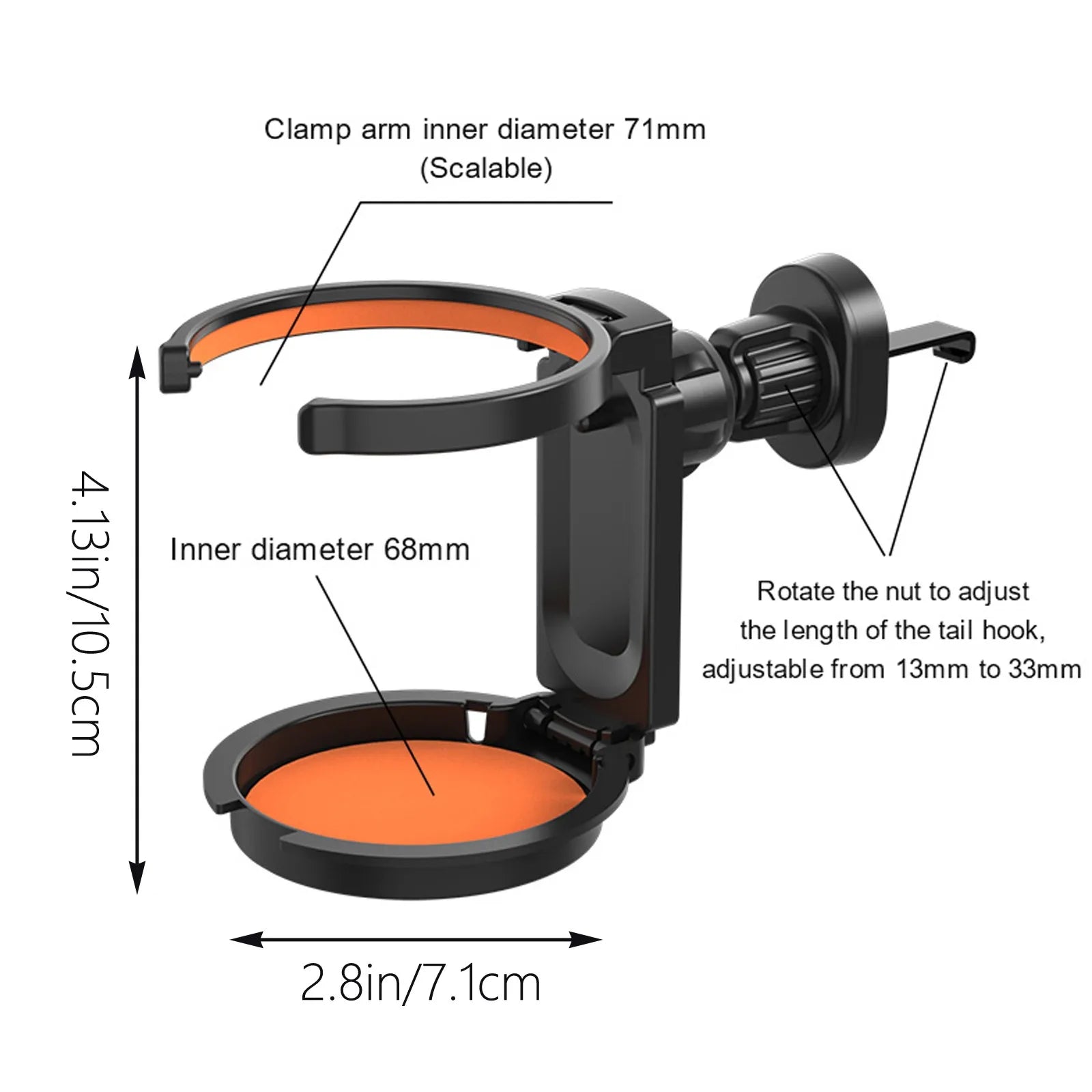 Car Air Vent Cup Holder – Collapsible Multi-Function Drink Holder Car Vent Cup Holder Oasis Select
