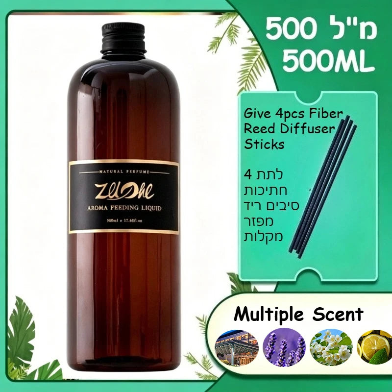 500ML Pure Plant Essential Oil Lavender and Hotel Scent Healton Shangri-La for Reed Diffuser Humidifier,Give 4Pc Diffuser Sticks Oasis Select