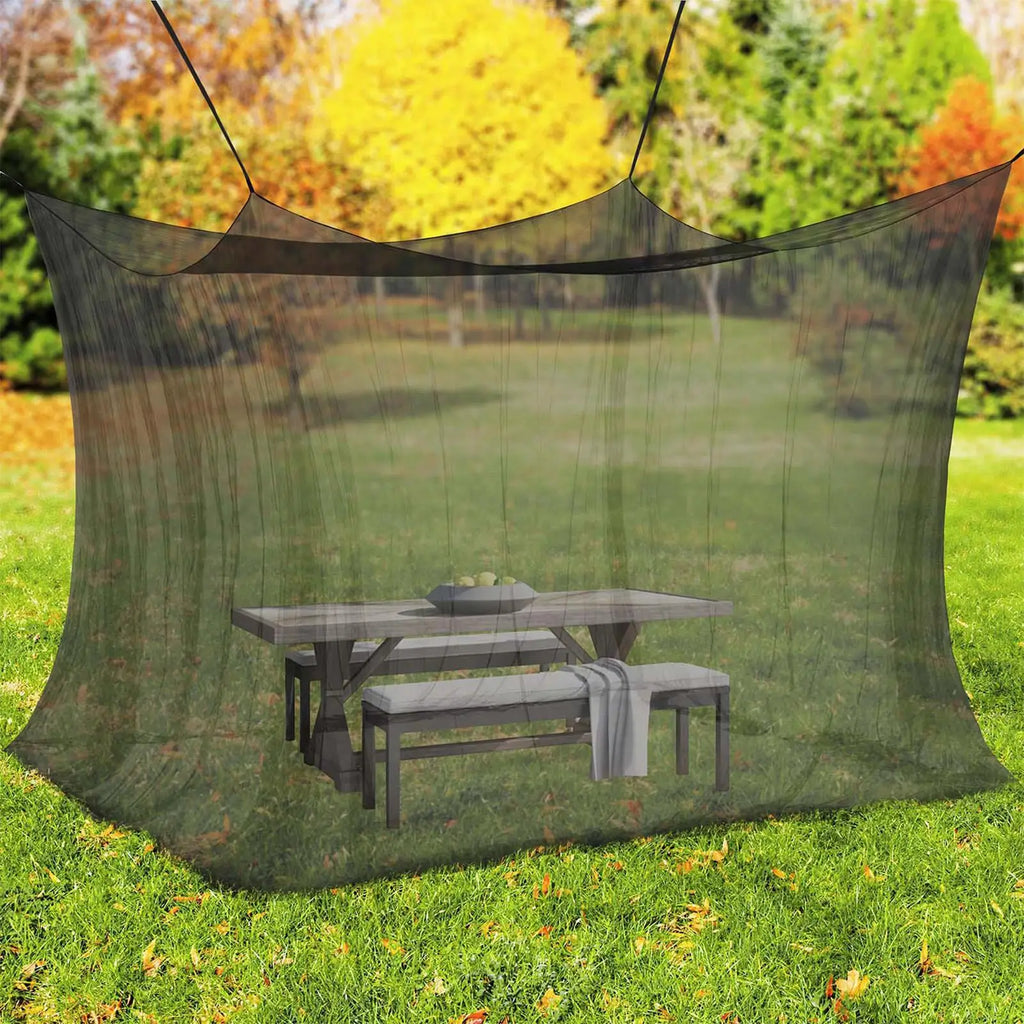Camping Fly Net 300x300x250cm Mesh Canopy Fly Barrier Netting for Outdoor Patio Balcony Backyard Camping Yard Pergola Gazebo Oasis Select