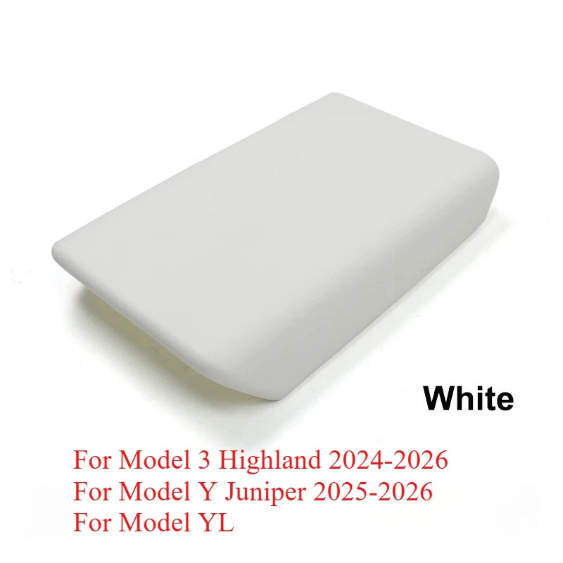 Waterproof Stain Resistant For Tesla Model Y Juniper Model 3 Highland Center Console Cover Non Slip Armrest Protector Interior Oasis Select WHITE A