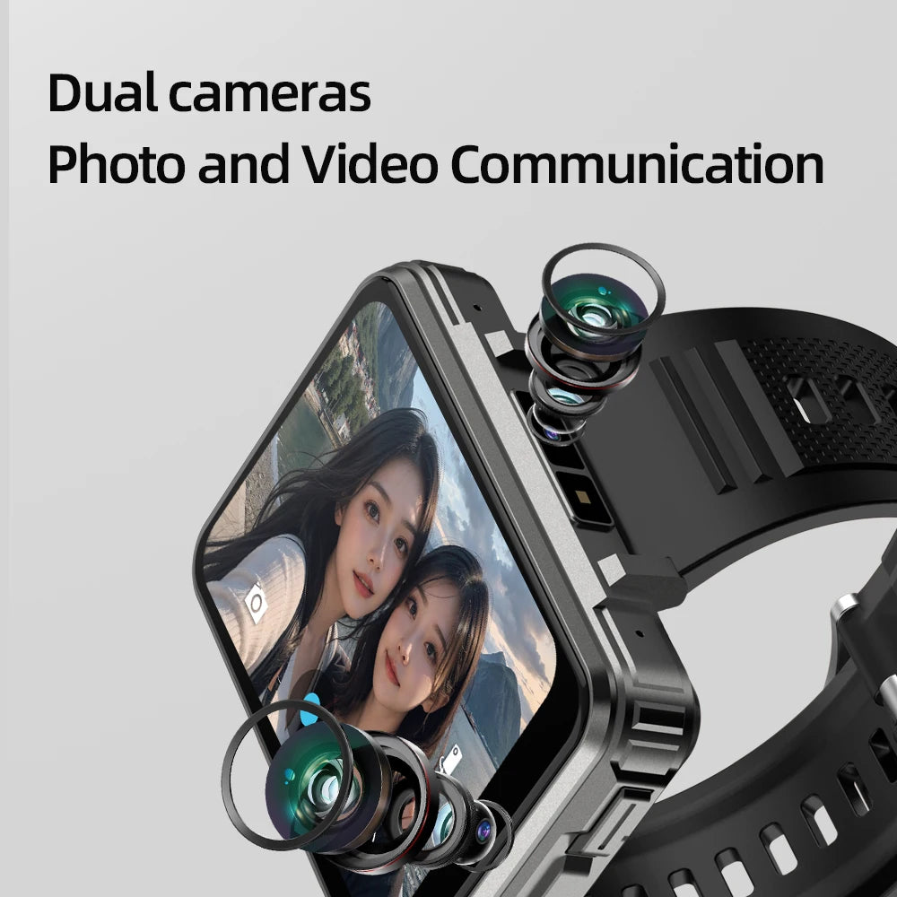 VP999 Men Smartwatch 2.4inch Large Amoled Smartwatch With Dual Camera GPS WIFI Sim Card Slot Play Game Video Calling App Store Oasis Select