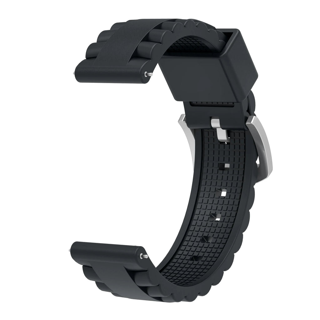 24mm Silicone Watch Band for Suunto 7, 9 Baro & Spartan Silicone Watch Band Oasis Select black Sport wrist hr baro