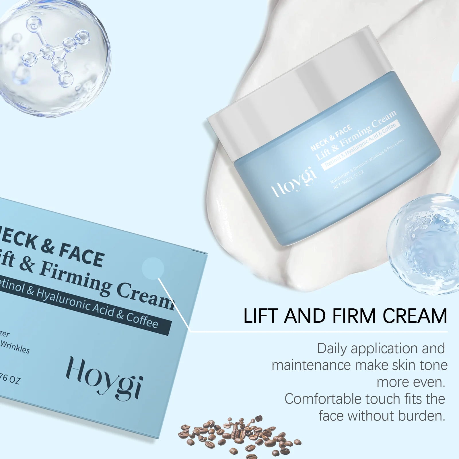 Retinol Firming Neck Cream Hexapeptide Collagen Retinol Wrinkle Removal Cream Whitening Moisturizing Neck Tighten Cream Oasis Select