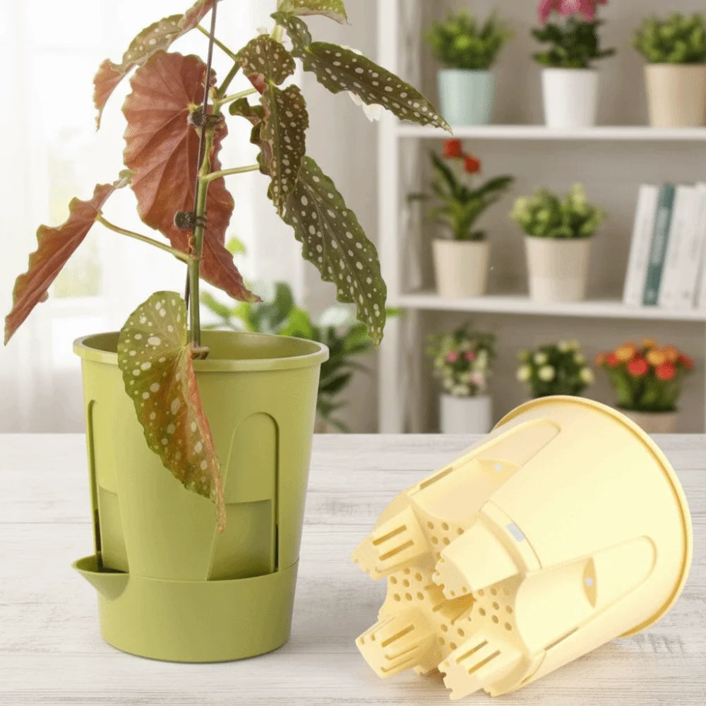 Plastic Self Absorbing Flowerpot Water Storage Thickened Breathable Flowerpot Large Capacity Tall Drain Holes Oasis Select