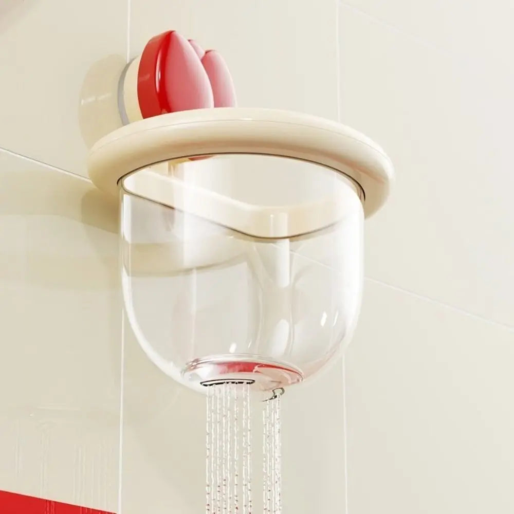 Tulip Wall-Mounted Suction Cup Storage Basket | BPA-Free