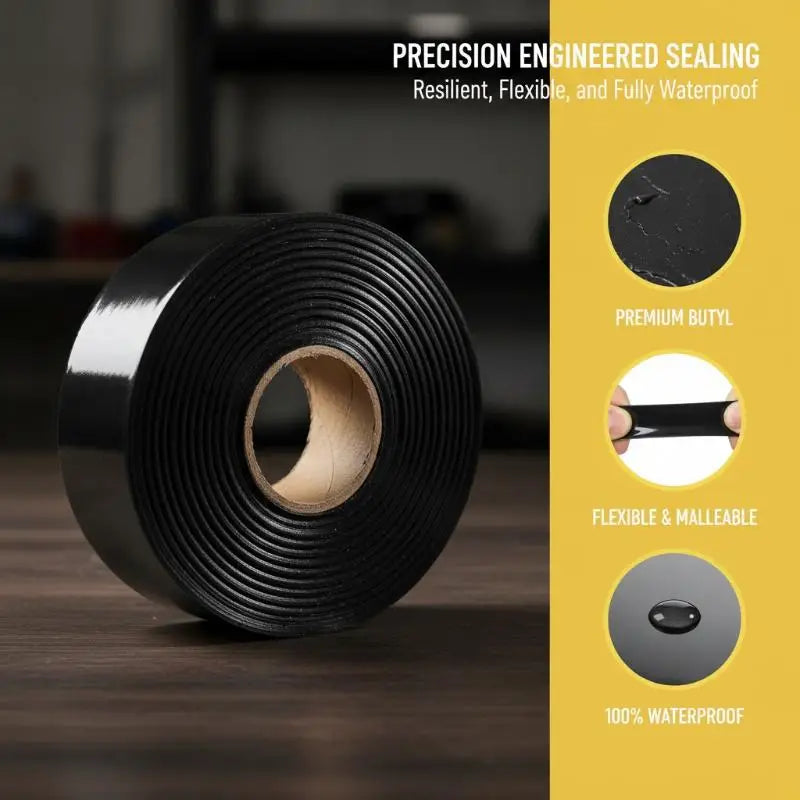 Waterproof Sealing Strip With Strong Adhesion And Resistant Perfect For Car Lamps Home Window Door Sealing Oasis Select