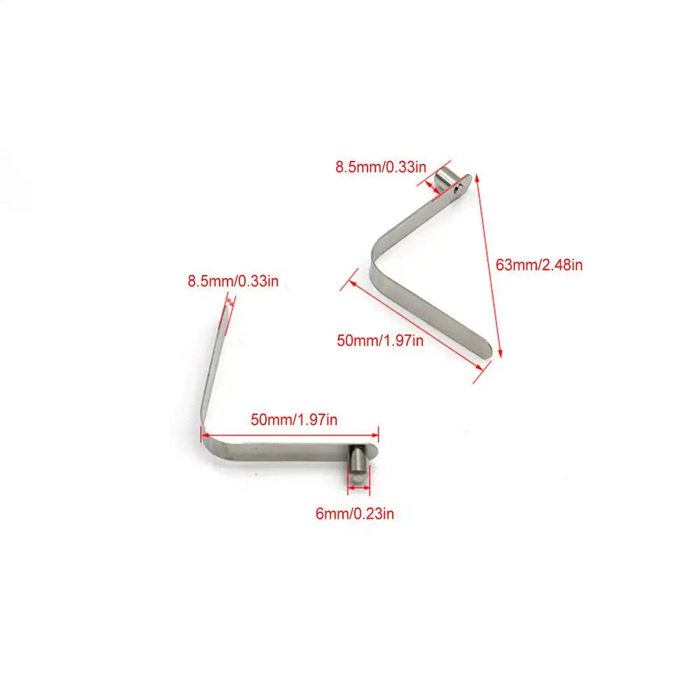V-Shape Spring Clips 5-Pack – Kayak Paddle & Tent Pole Clamps