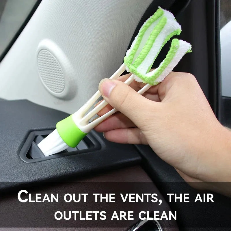 Double-Ended Car Vent & Keyboard Cleaning Brush | Microfiber Car Cleaning Brush Oasis Select