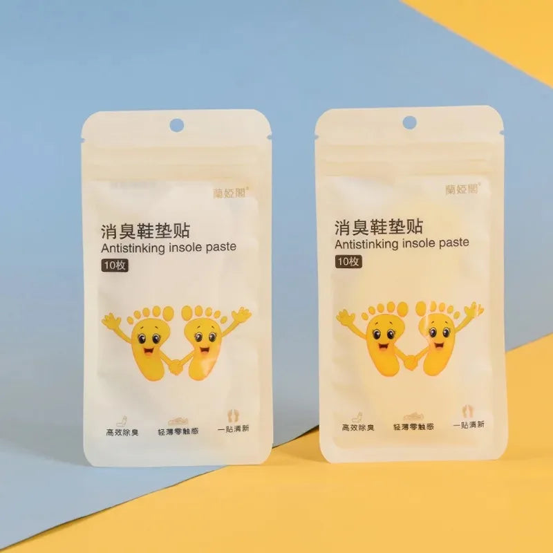 Lemon Shoe Deodorant Stickers – Fresh Insoles 10 Pack