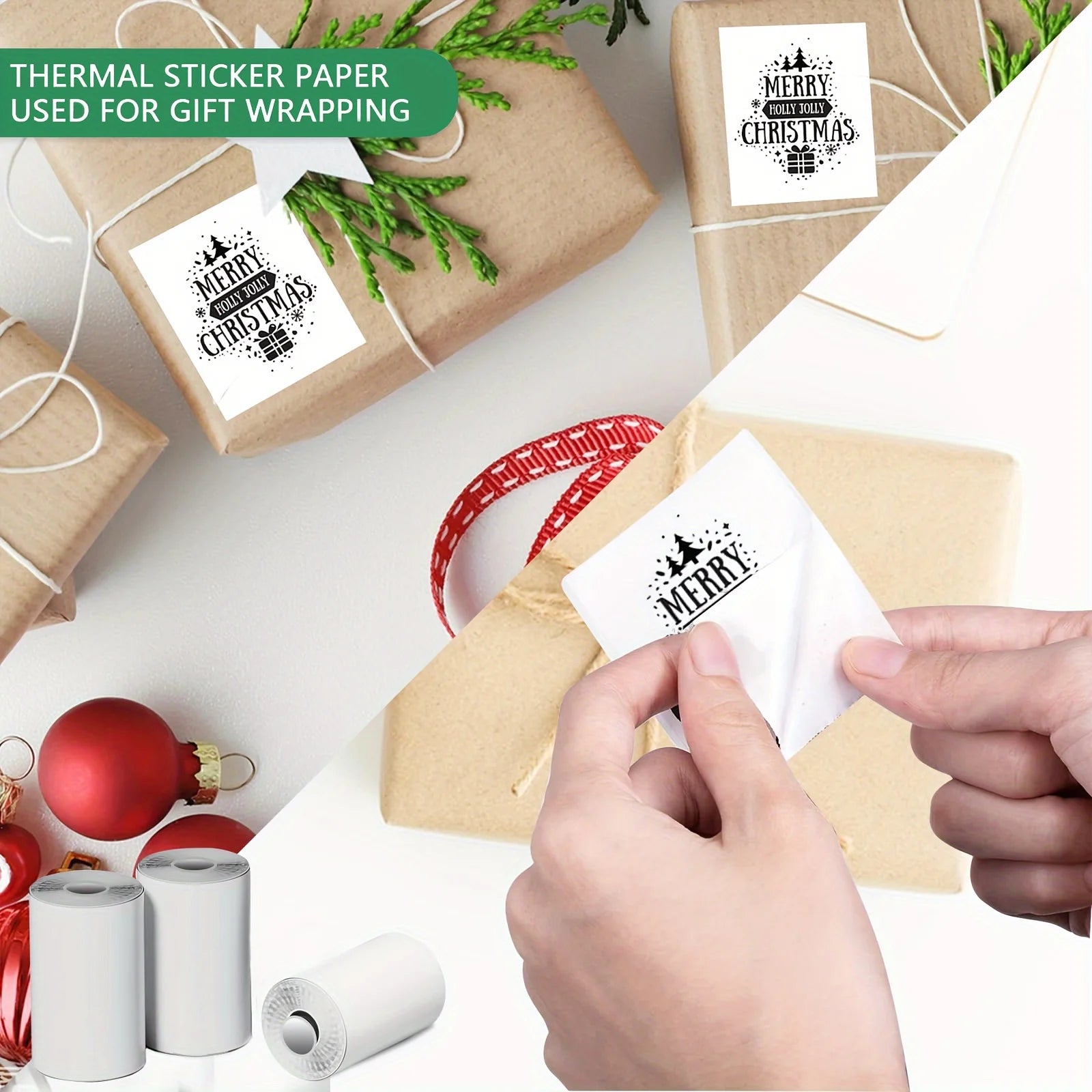 60 Rolls Mini Printer Adhesive Paper Self-adhesive Paper White Thermal Paper Printer Label Sticker For Photo lnkless Printer57mm Oasis Select