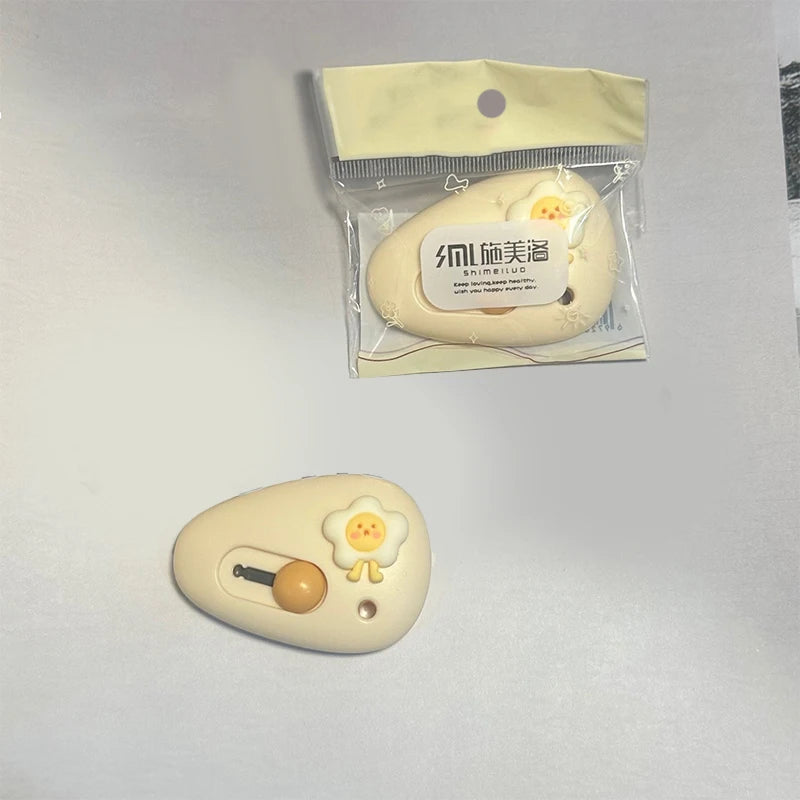 1pc Cute Cartoon Pebble Portable Art Knife Unpacking Express Knife Student Mini Paper Knife School Office Cutting Supplies Oasis Select One size A1