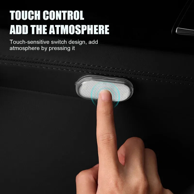 1/2pcs LED Touch Light Hand Car Roof Ceiling Lamp Indoor Car Lighting Night Reading Light Reading Lamp Car Interior Lights Oasis Select