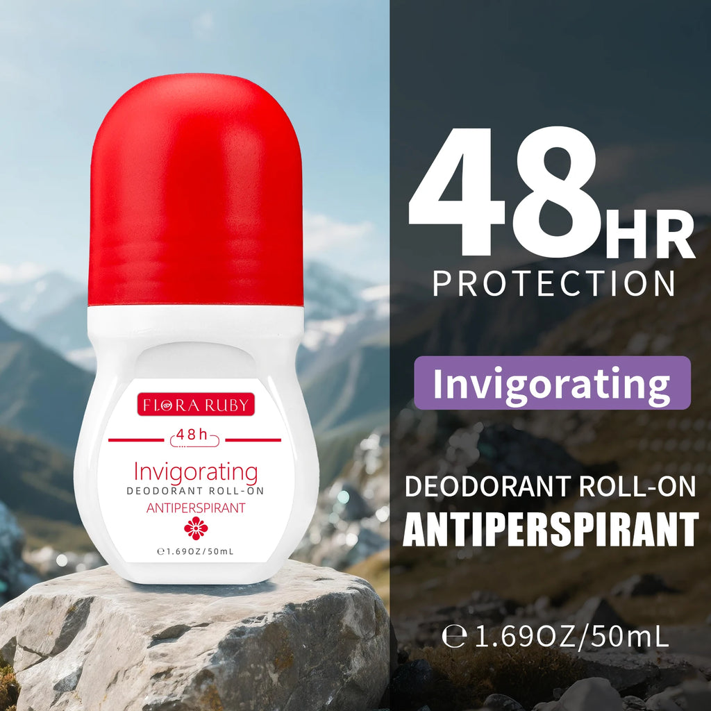 48 Hours Of Lingering fragrance Underarm 50ml/1.69fl.oz Antiperspirant Deodorant Roll On For Women Men,, Whole body application Oasis Select Invigorating
