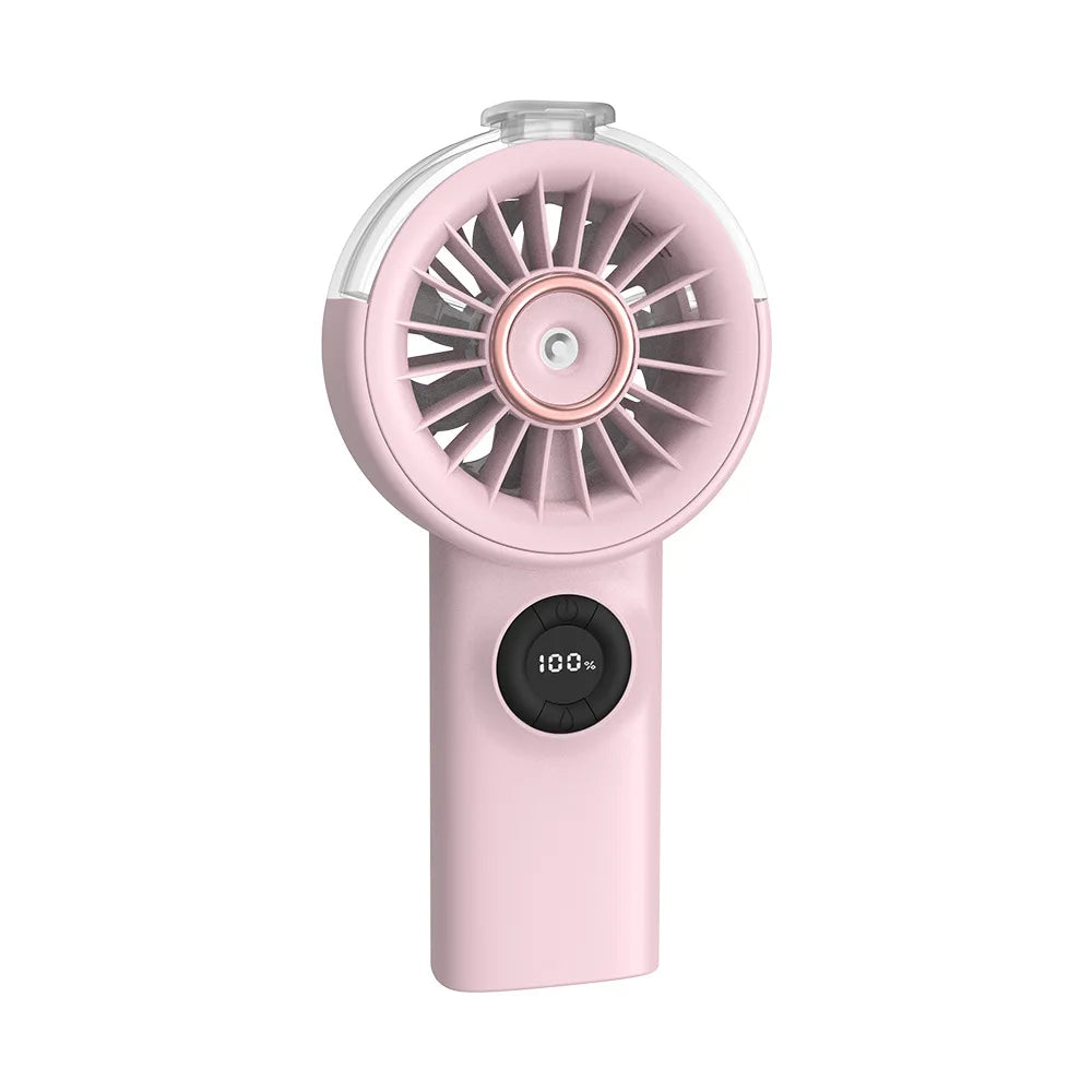 Portable Mist Fan with Humidifier & Reverse Charging | Desktop