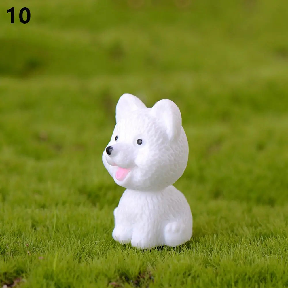 Mini White Bear Polar Bear Figurines Simulation Home Micro Landscape Garden Miniatures Animal Home Decor Accessories Oasis Select type 10