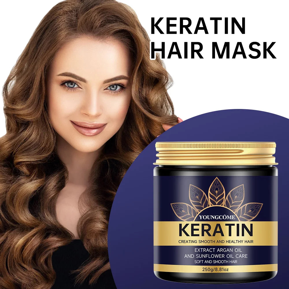 Keratin Hair Mask – Deep Nourishing Smoothing Conditioner 250g