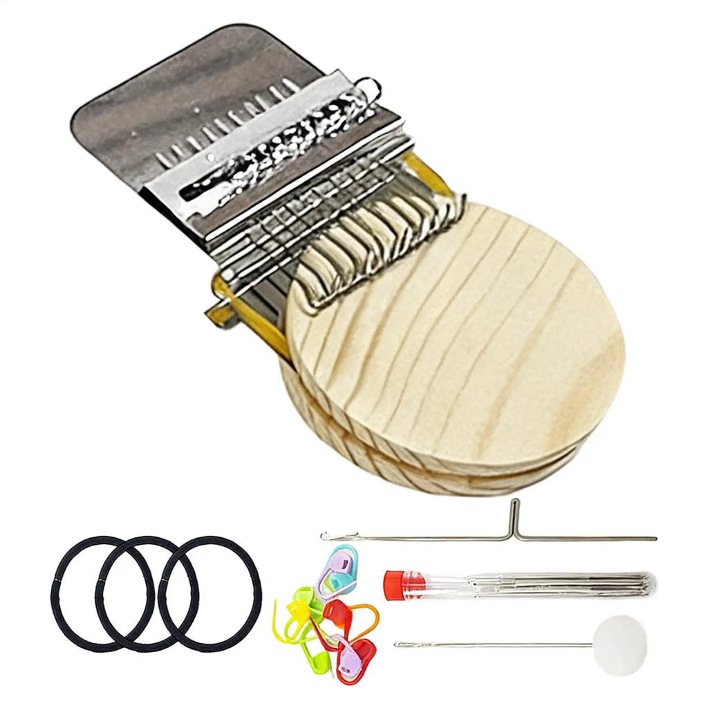 Knit Patch Loom Kit – Wood Weaving Frame & Darning Machine