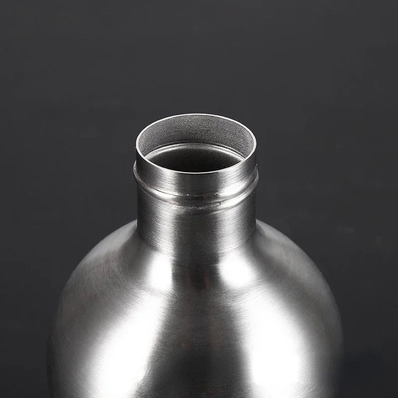 Portable Hip Flask Wine Jug Gourd Bottle, 500ml 1500ml 2500ml Water Stainless Steel for Outdoor Boating Bday Accessories Gift Oasis Select