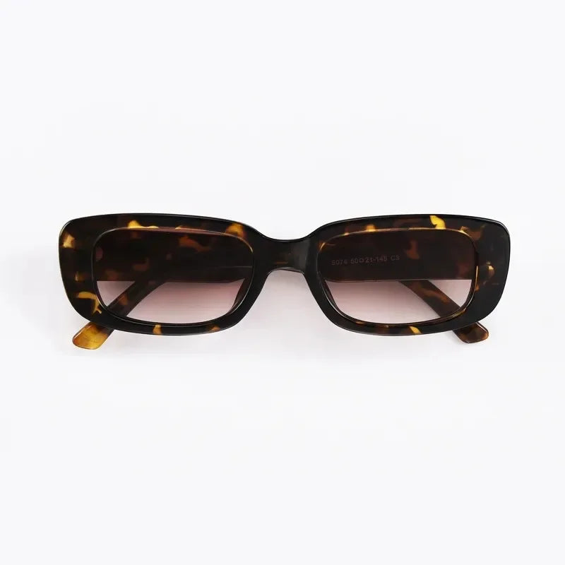 1/2/3/4pcs New Small Sunglasses Women Men Trendy Vintage Brand Designer Hip Hop Square Green Sun Glasses Female Eyewear Oasis Select D