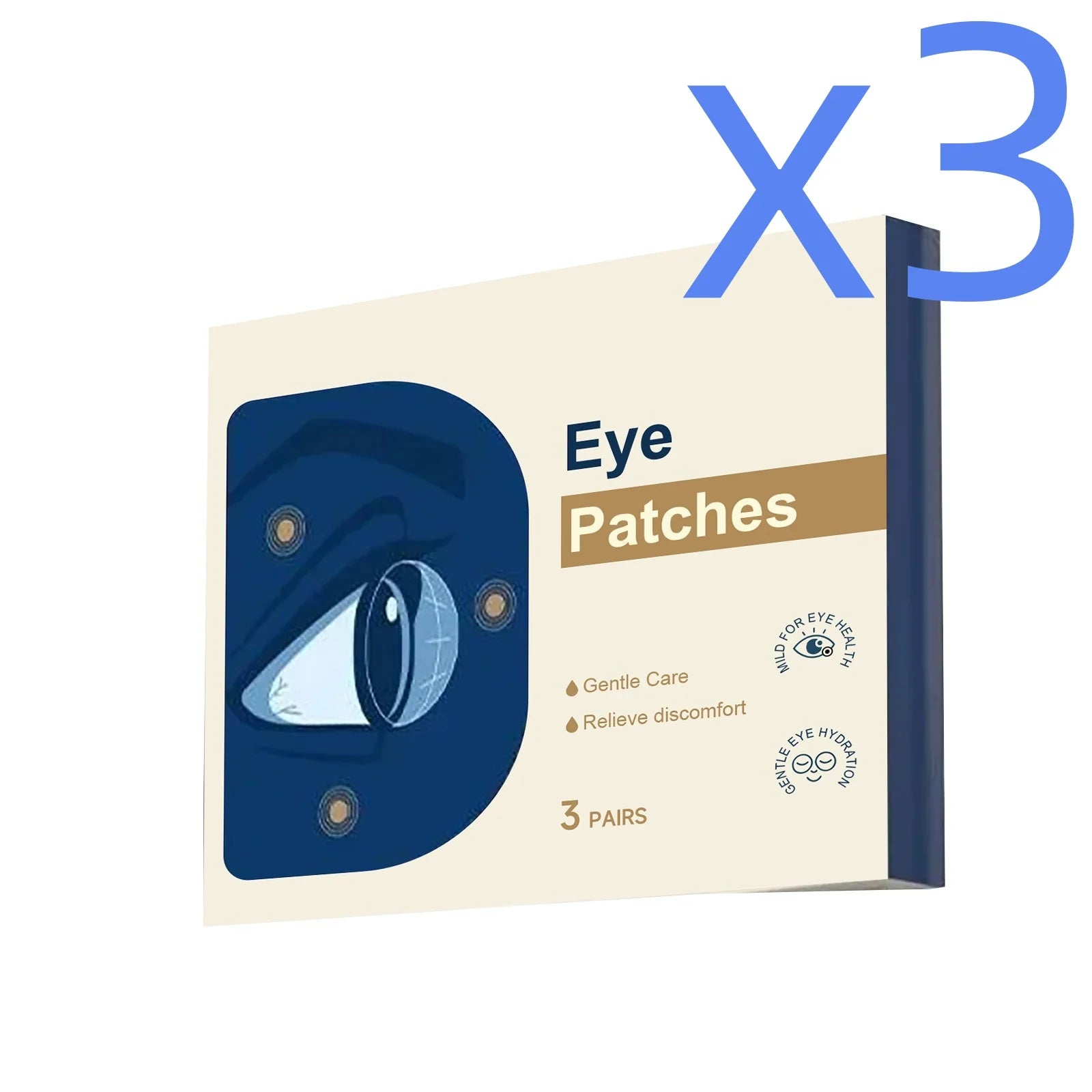 Mint Eye Soothing Cooling Patches – Tired Eye Relief, 6 Pack Eye Soothing Patches Oasis Select 6pcs Boxed X 3PCS