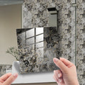 The Thickened Film-coated Crystal Texture Decorative Self-adhesive Paper Wallpaper with Marble-patterned Tiles Wall Stickers Oasis Select DLS083 30x30cm-10 pieces