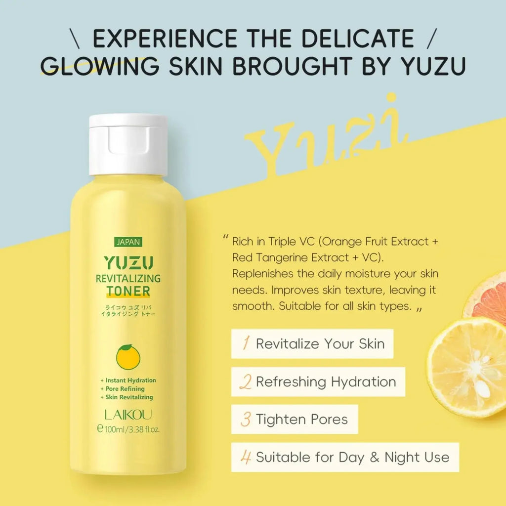 LAIKOU Yuzu Toner 100ml – Brightening & Hydrating Skin Toner