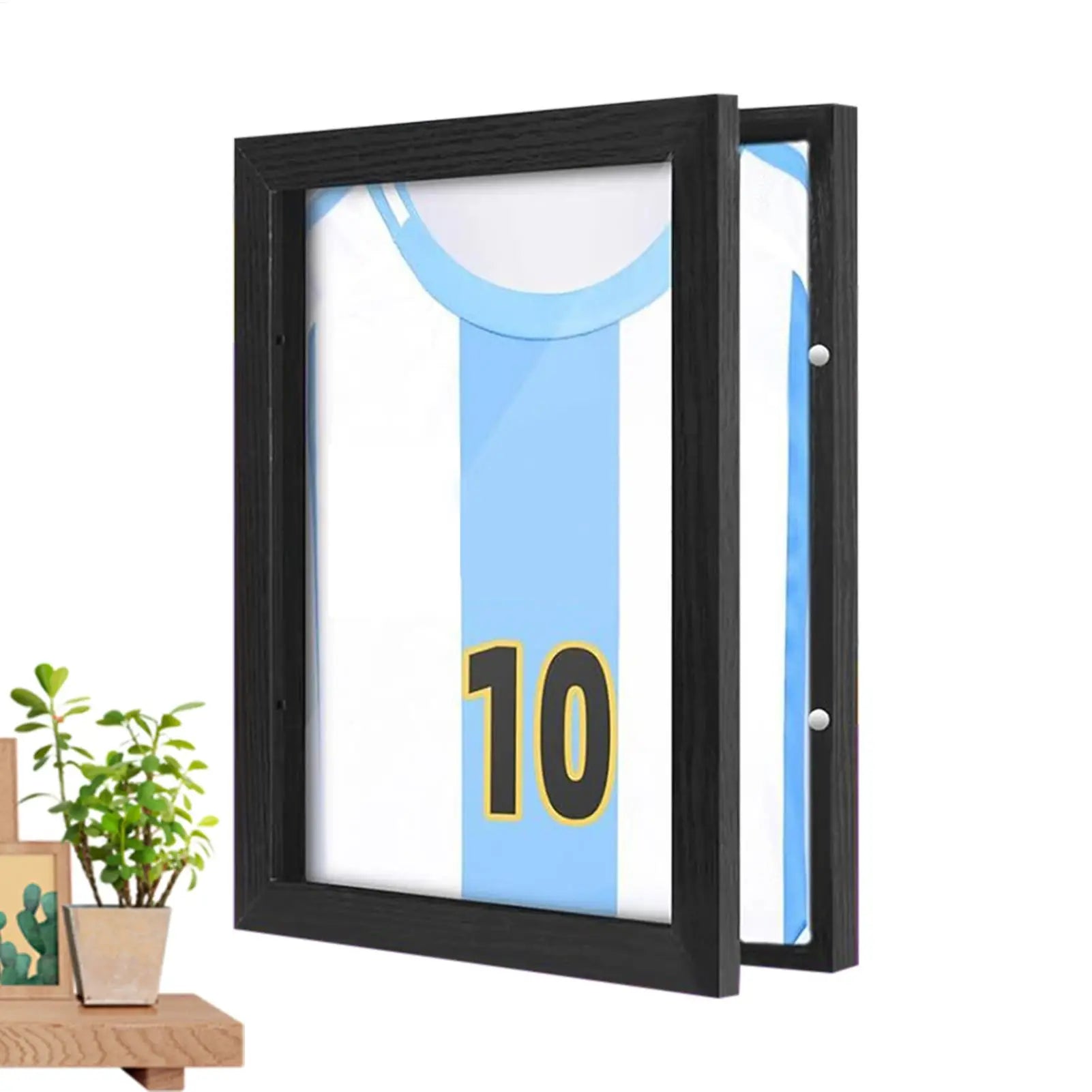 Sports Shirt Frame Display Case Sports Shirt Frames for Wall Display UV Protection Sportswear Box for Home Shelf Basketball Oasis Select