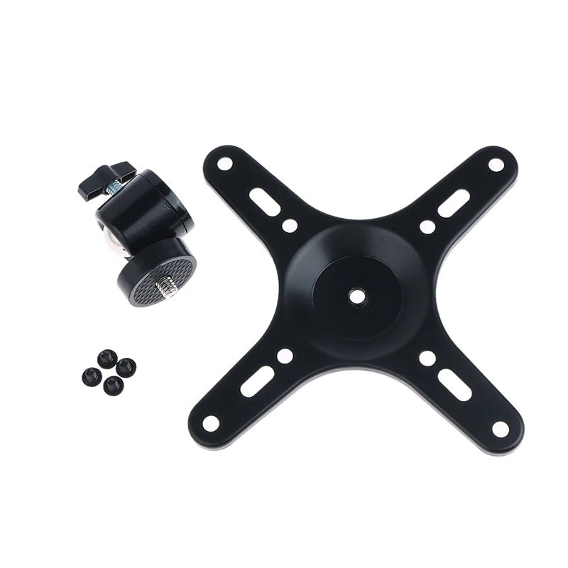 New 1Set Portable Monitor Mounting Bracket Plate VESA 1/4 Inch Screw Hole To 100x100MM 75x75MM M4 Screw Set Wall Mount Holder Oasis Select with PTZ