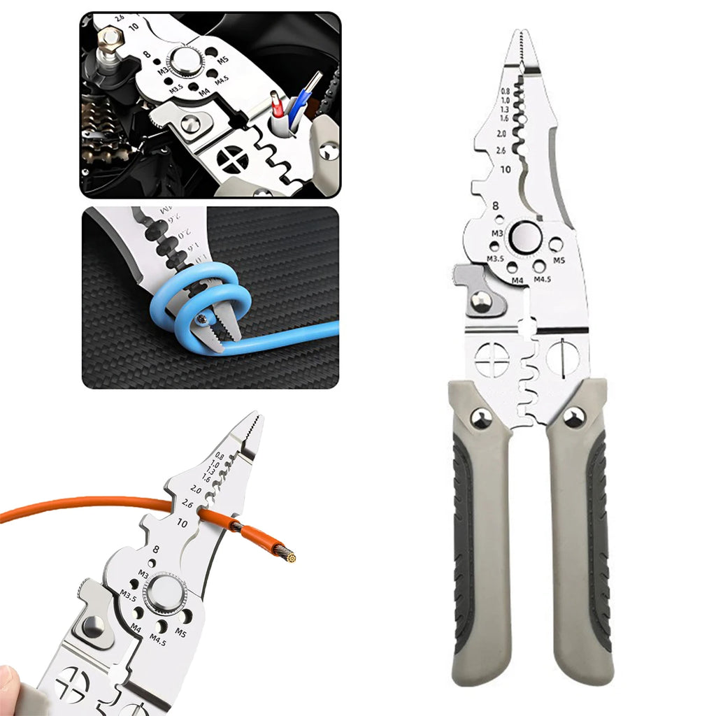 16 in 1 wire stripper twister Manual Multi-Function Pliers Precision Cable Cutter Heavy Duty Tool tools & home improvement Oasis Select