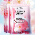 5-Pack Sakura Collagen Face Mask – Firming & Anti-Wrinkle Collagen Sheet Mask Oasis Select 5pcs