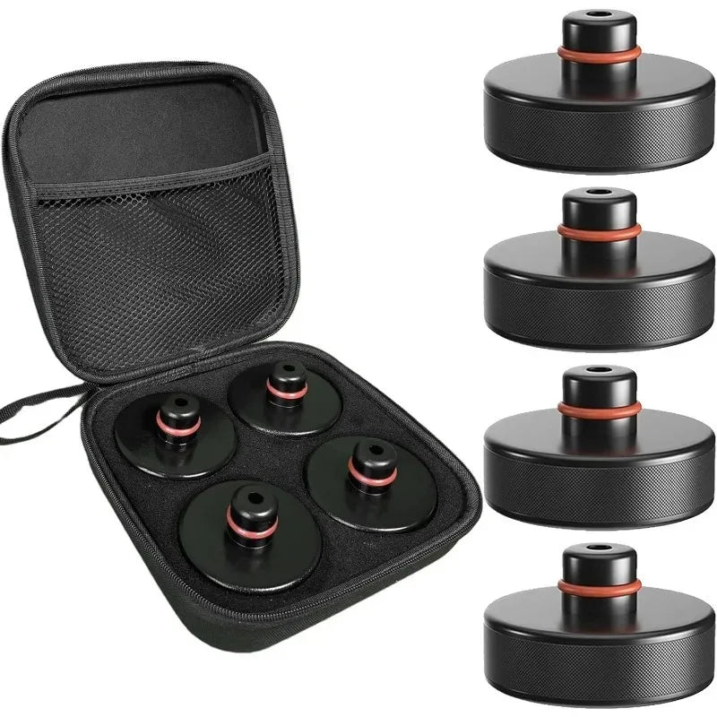 4pcs Heavy Duty Rubber Lifting Jack Pad for Tesla Model 3/S/X/Y/Y Juniper Lift Pucks Accessories for Tesla Vehicles 2013 To 2026 Oasis Select