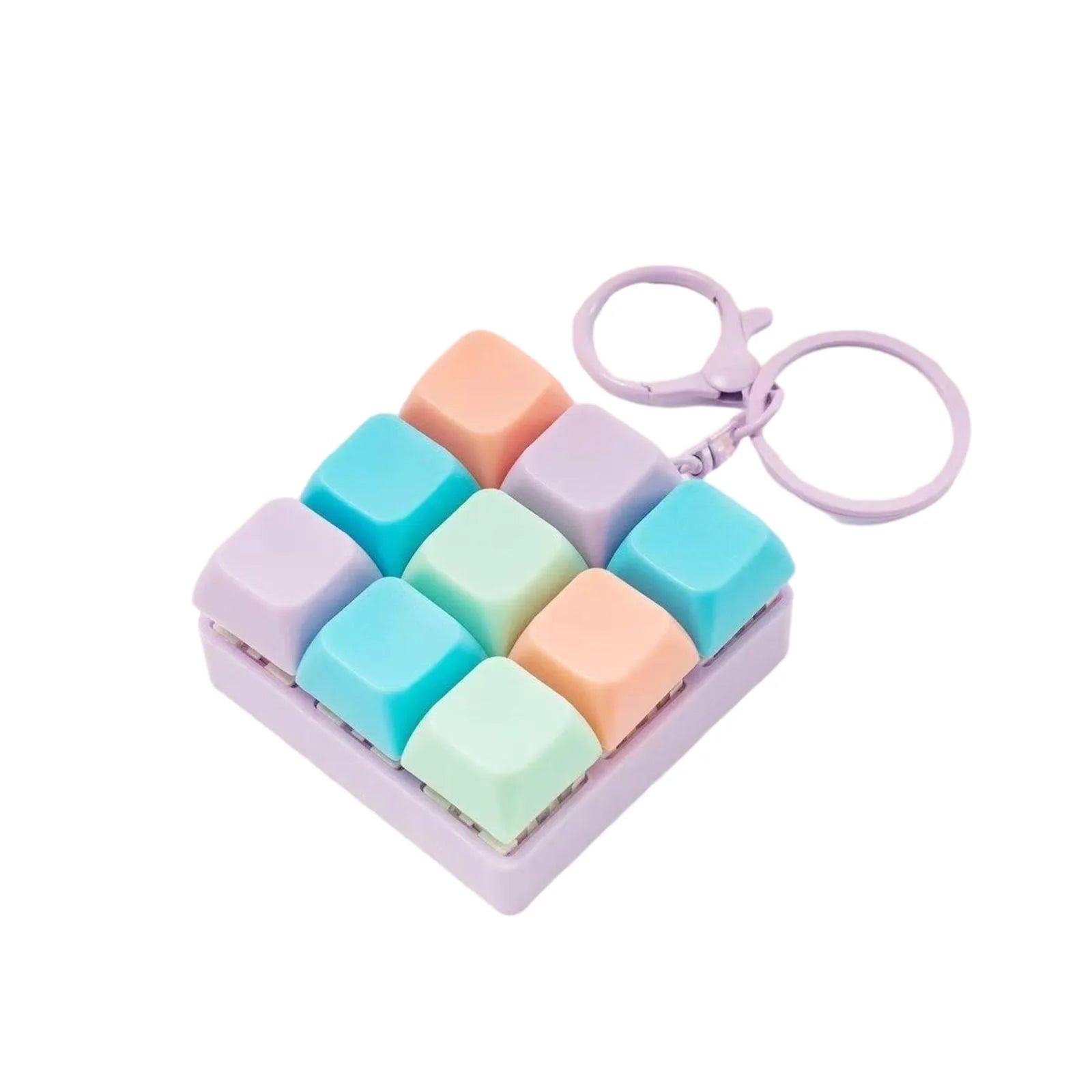 9-Key Fidget Keyboard Keychain – Anti-Stress Toy for Adults Fidget Stress Toy Oasis Select C One Size
