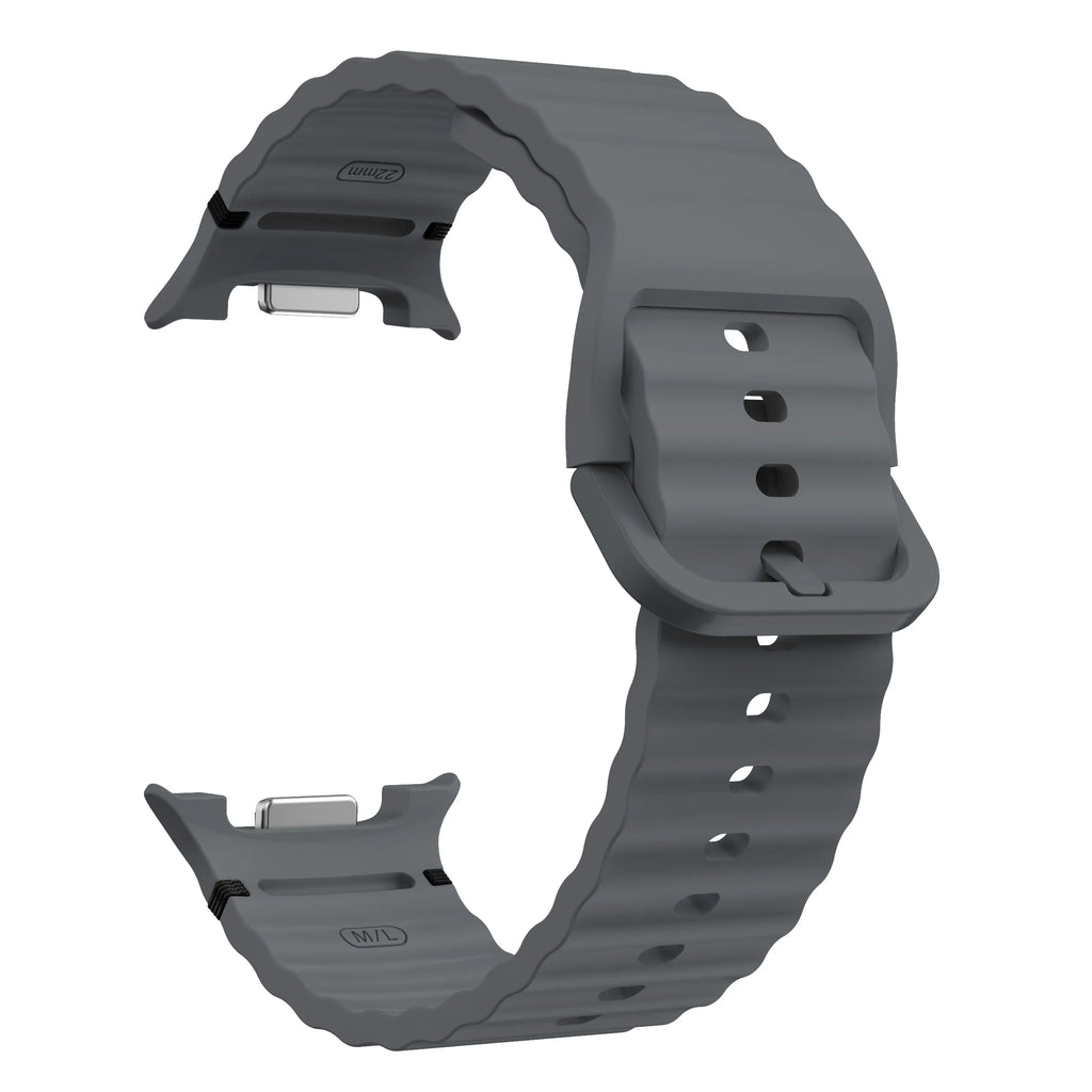 Silicone Band for Samsung Galaxy Watch 8 40mm 44mm Classic 46mm Silicone Watch Band Oasis Select space gray galaxy watch 8 44mm