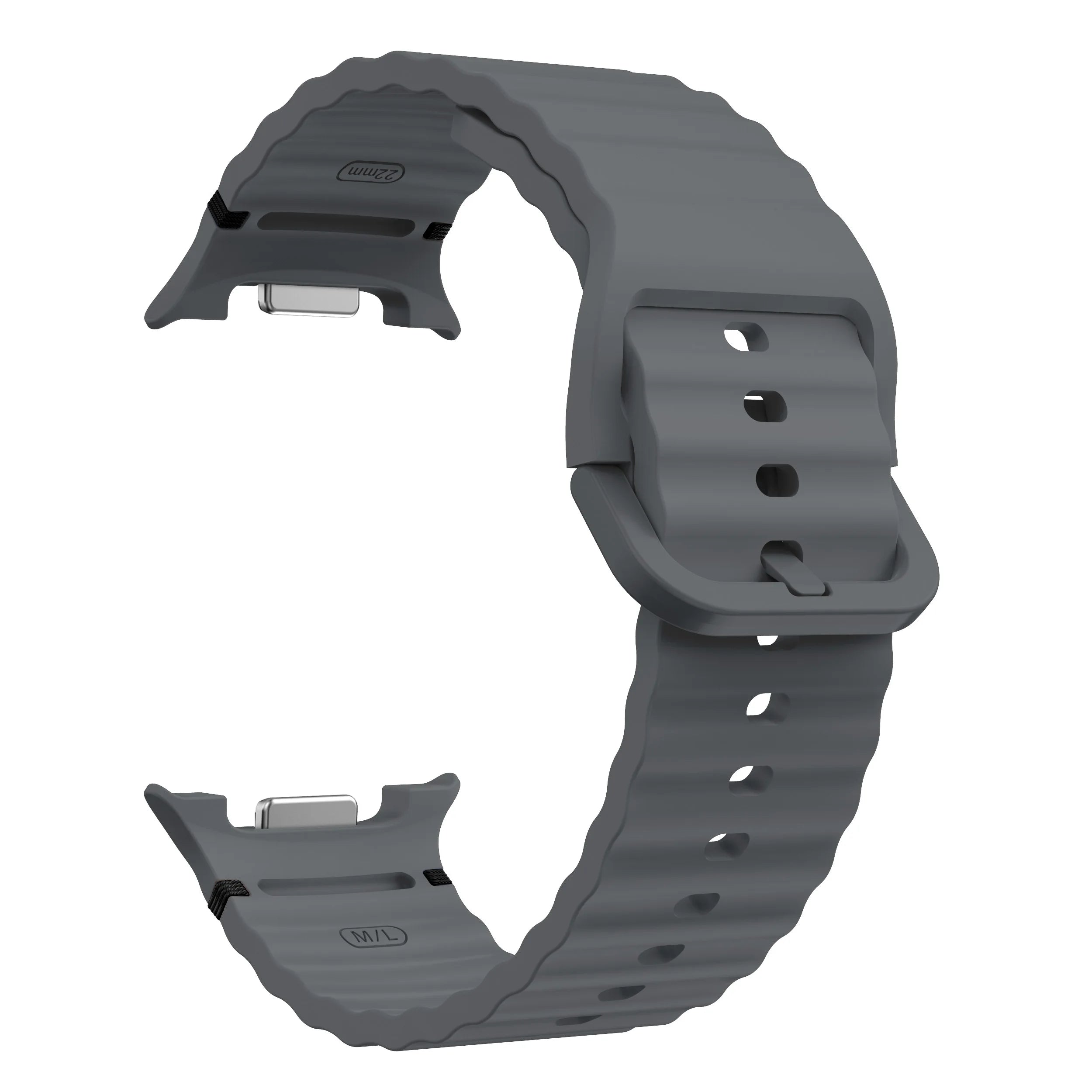 Silicone Band for Samsung Galaxy Watch 8 40mm 44mm Classic 46mm Silicone Watch Band Oasis Select space gray galaxy watch 8 44mm